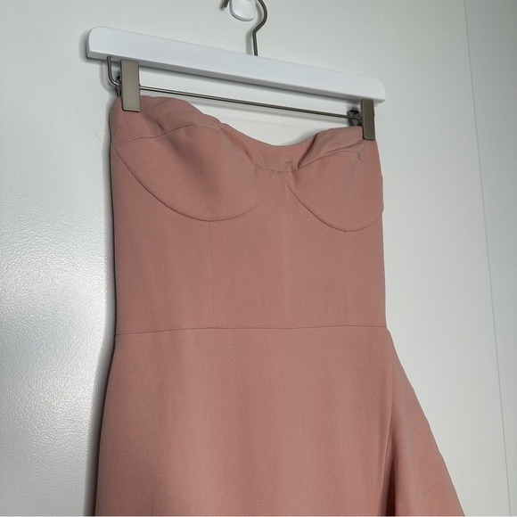 NWT Dress The Population Paris Ruffle Mermaid Gown Blush Size Small - Picture 6 of 12